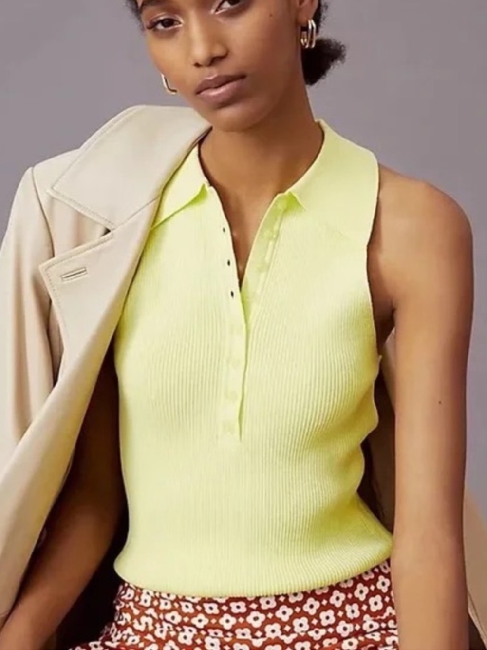 525 Knit Polo Tank By Anthropologie Size Small